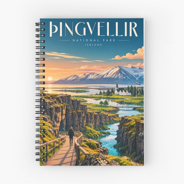 Item preview, Pingvellir National Park Iceland Rift Valley and Thingvellir Landscape designed and sold by Aryabek.