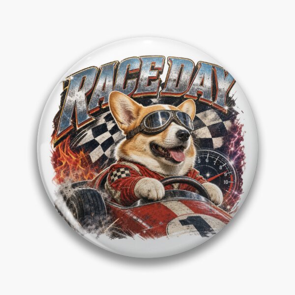 Item preview, Race Day – Corgi Race Car Driver designed and sold by Automotive Art by Greg.
