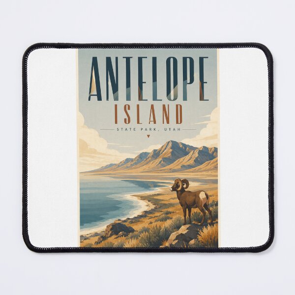 Item preview, Antelope Island State Park Utah Great Salt Lake and Wasatch Mountains designed and sold by Aryabek.