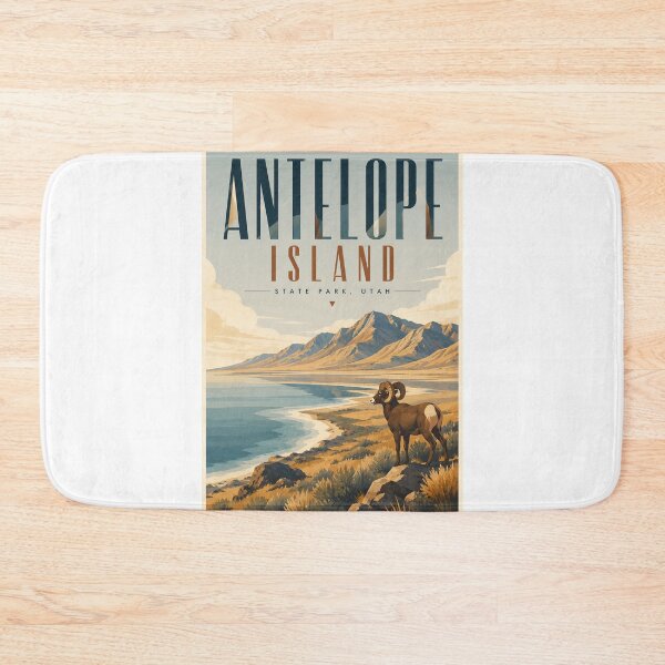 Item preview, Antelope Island State Park Utah Great Salt Lake and Wasatch Mountains designed and sold by Aryabek.