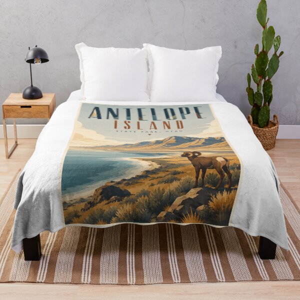 Item preview, Antelope Island State Park Utah Great Salt Lake and Wasatch Mountains designed and sold by Aryabek.