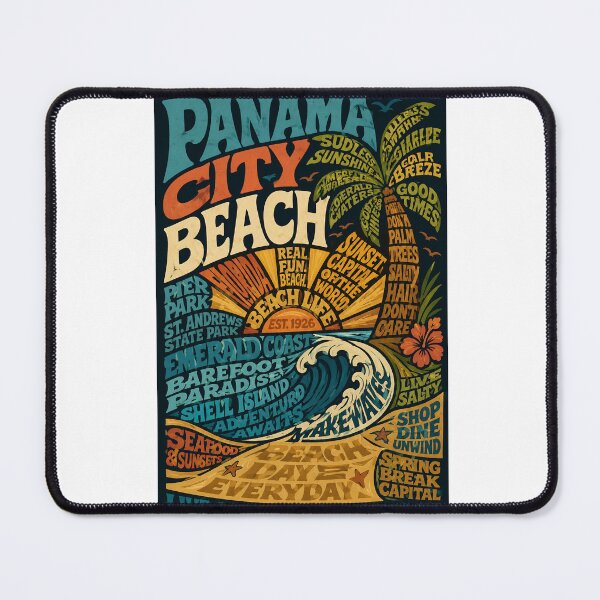 Item preview, Panama City Beach Florida Emerald Coast and Gulf of Mexico Landmarks designed and sold by Aryabek.