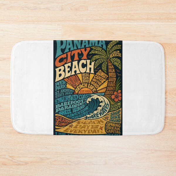 Item preview, Panama City Beach Florida Emerald Coast and Gulf of Mexico Landmarks designed and sold by Aryabek.