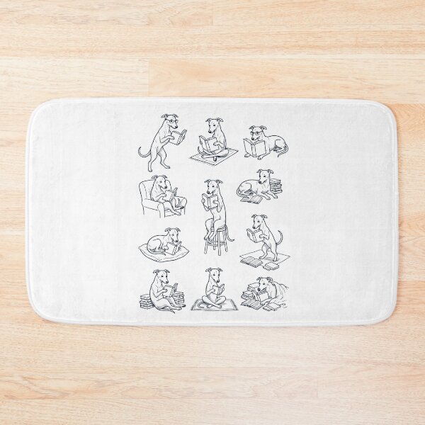 Item preview, Vintage Whippet Book Reader Reading Dog Lover designed and sold by dian-rody-crest.