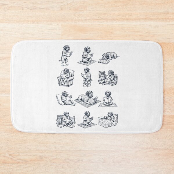 Item preview, Vintage Wirehaired Pointing Griffon Book Reader Reading Dog Lover designed and sold by dian-rody-crest.