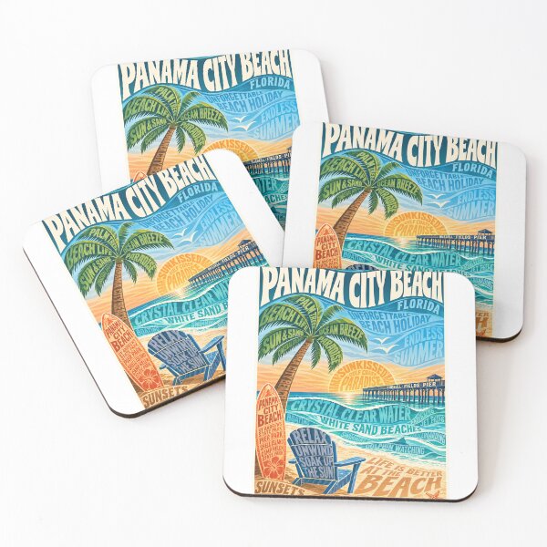 Item preview, Panama City Beach Florida Emerald Coast and Russell Fields Pier designed and sold by Aryabek.