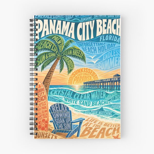 Item preview, Panama City Beach Florida Emerald Coast and Russell Fields Pier designed and sold by Aryabek.