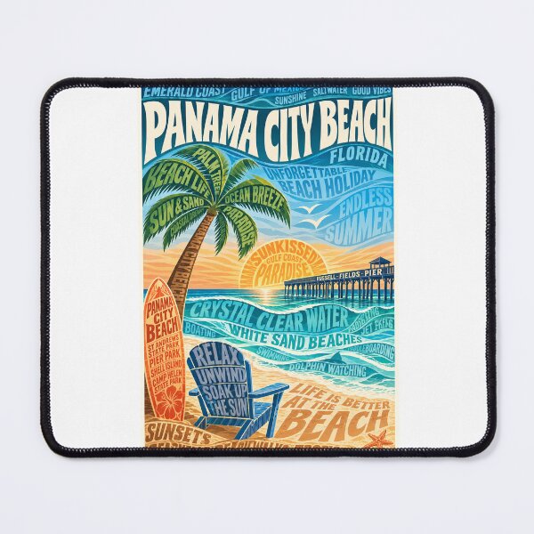 Item preview, Panama City Beach Florida Emerald Coast and Russell Fields Pier designed and sold by Aryabek.