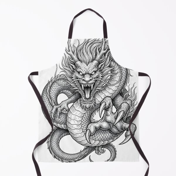 Item preview, Japanese Dragon Spirit | Fierce Eastern Dragon Ink Illustration designed and sold by DragonSerpent Ink.