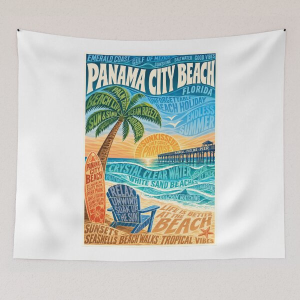 Item preview, Panama City Beach Florida Emerald Coast and Russell Fields Pier designed and sold by Aryabek.