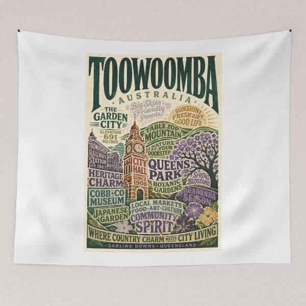 Item preview, Toowoomba Queensland Garden City Heritage and Queens Park Landmarks designed and sold by Aryabek.