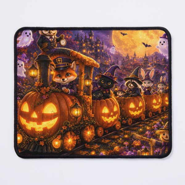 Item preview, Cute Halloween Pumpkin Express Animal Train designed and sold by Herodestroyer.