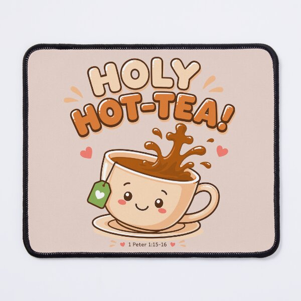 Item preview, Holy Hot-Tea Christian T-Shirt – Faith-Based Graphic Tee for Tea Lovers, Cute Religious Gift, 1 Peter 1:15-16 Inspirational Shirt designed and sold by Glory After Tears.