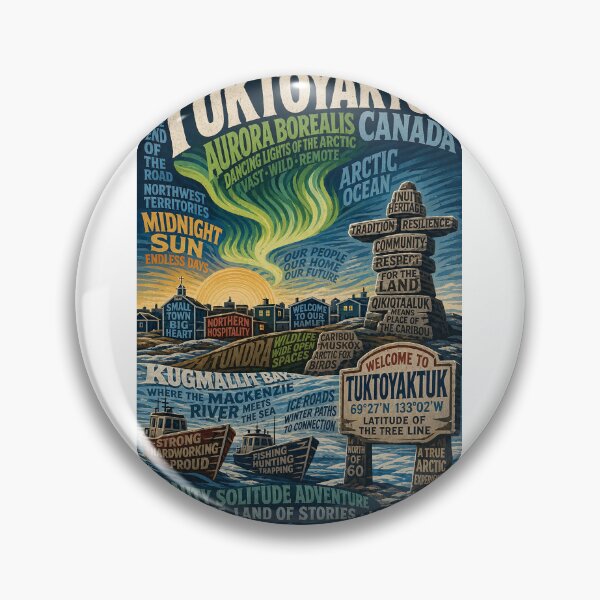Item preview, Tuktoyaktuk Canada Arctic Ocean Aurora and Northwest Territories designed and sold by Aryabek.
