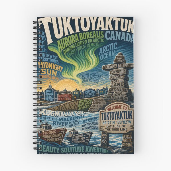 Item preview, Tuktoyaktuk Canada Arctic Ocean Aurora and Northwest Territories designed and sold by Aryabek.