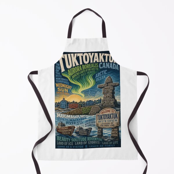 Item preview, Tuktoyaktuk Canada Arctic Ocean Aurora and Northwest Territories designed and sold by Aryabek.