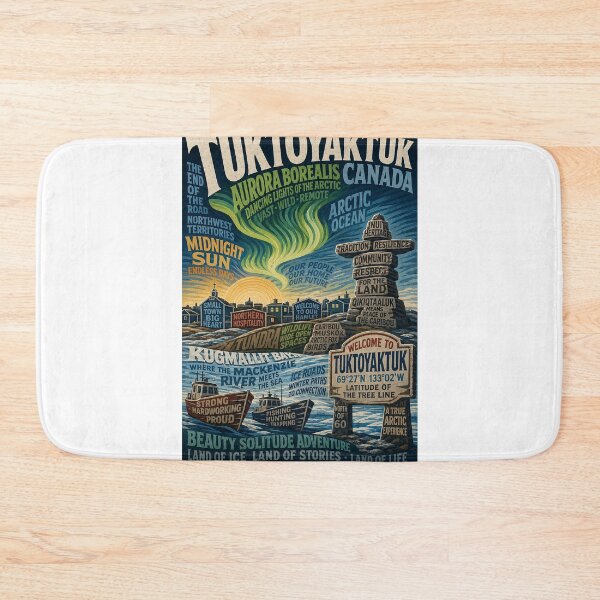 Item preview, Tuktoyaktuk Canada Arctic Ocean Aurora and Northwest Territories designed and sold by Aryabek.