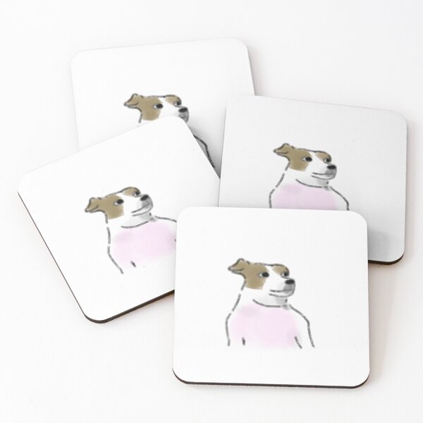 Item preview, Cute Jack Russell Wearing Pink Shirt designed and sold by raun.draw.