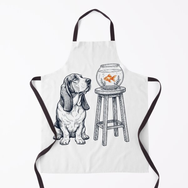 Item preview, Vintage Basset Hound with Goldfish Dog Lover designed and sold by dian-rody-crest.
