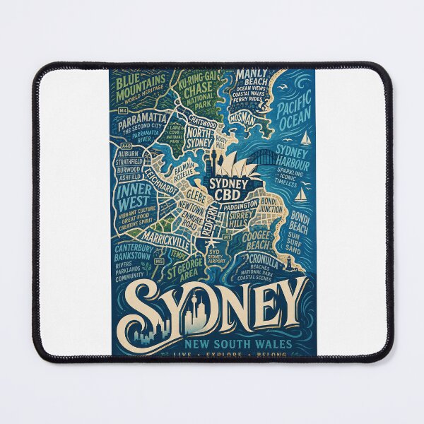 Item preview, Sydney New South Wales Harbour, Beaches and Metropolitan Landmarks designed and sold by Aryabek.