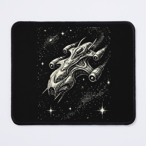 Item preview, Vintage Ascii Spaceship Pixel Art Sci-Fi Gaming designed and sold by d247.