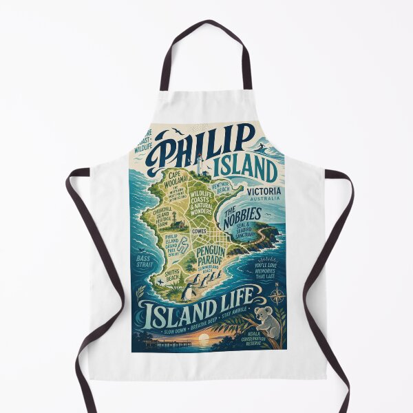 Item preview, Phillip Island Victoria with Penguin Parade, Nobbies and Coastal Wildlife designed and sold by Aryabek.