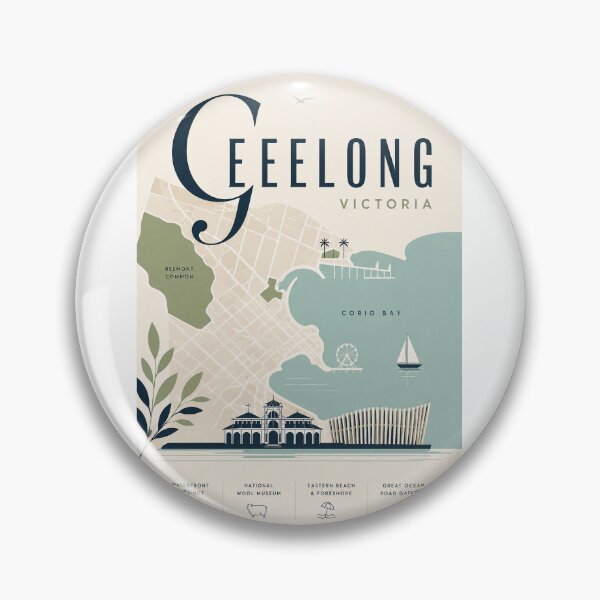 Item preview, Geelong Victoria Waterfront, Corio Bay and Eastern Beach Landmarks designed and sold by Aryabek.