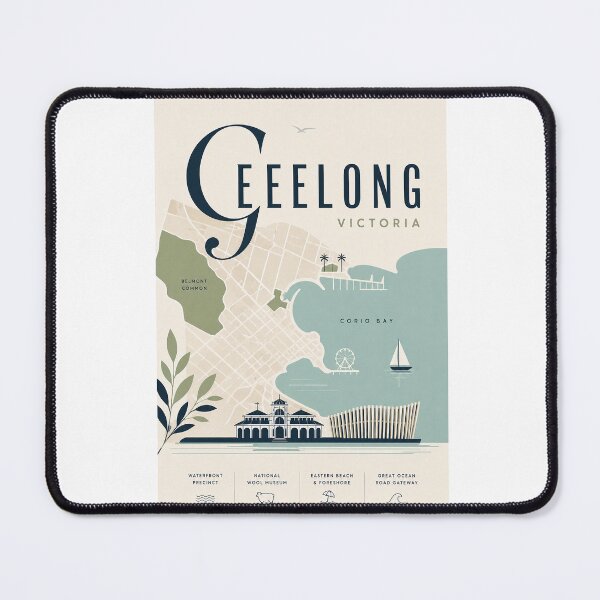 Item preview, Geelong Victoria Waterfront, Corio Bay and Eastern Beach Landmarks designed and sold by Aryabek.