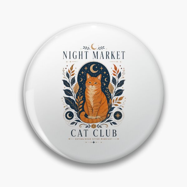 Item preview, Night Market Cat Club Celestial Orange Tabby Vintage Aesthetic designed and sold by Indraokta22.