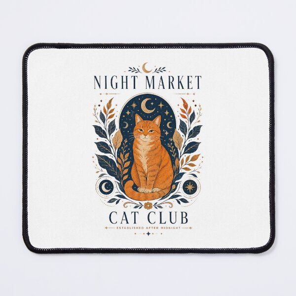 Item preview, Night Market Cat Club Celestial Orange Tabby Vintage Aesthetic designed and sold by Indraokta22.