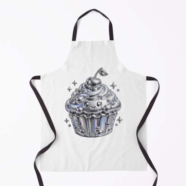 Item preview, Puffy Chrome Cherry Cupcake designed and sold by Teeny Quities.