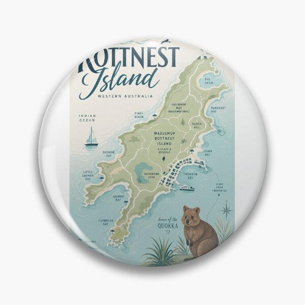 Item preview, Rottnest Island Western Australia with Quokka, Beaches and Wadjemup designed and sold by Aryabek.