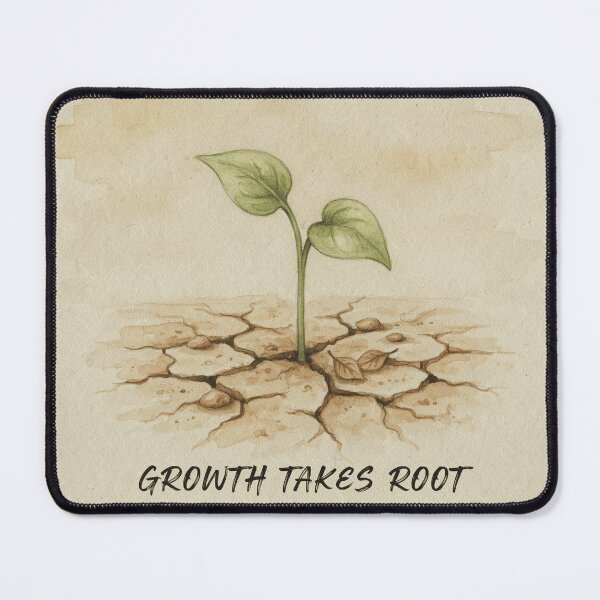 Item preview, Growth Takes Root in Silence – Zen Botanical Watercolor Poster designed and sold by larbimalki.