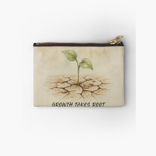 Item preview, Growth Takes Root in Silence – Zen Botanical Watercolor Poster designed and sold by larbimalki.