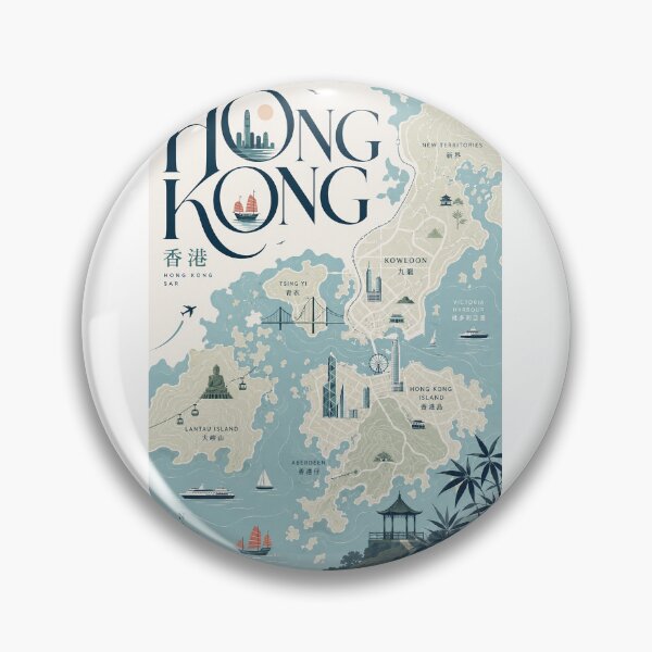 Item preview, Hong Kong Harbour, Kowloon and Island Landmarks designed and sold by Aryabek.