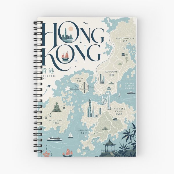 Item preview, Hong Kong Harbour, Kowloon and Island Landmarks designed and sold by Aryabek.