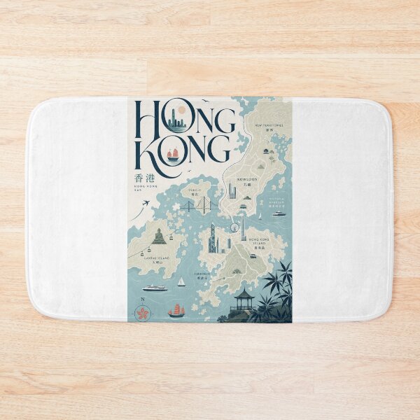 Item preview, Hong Kong Harbour, Kowloon and Island Landmarks designed and sold by Aryabek.