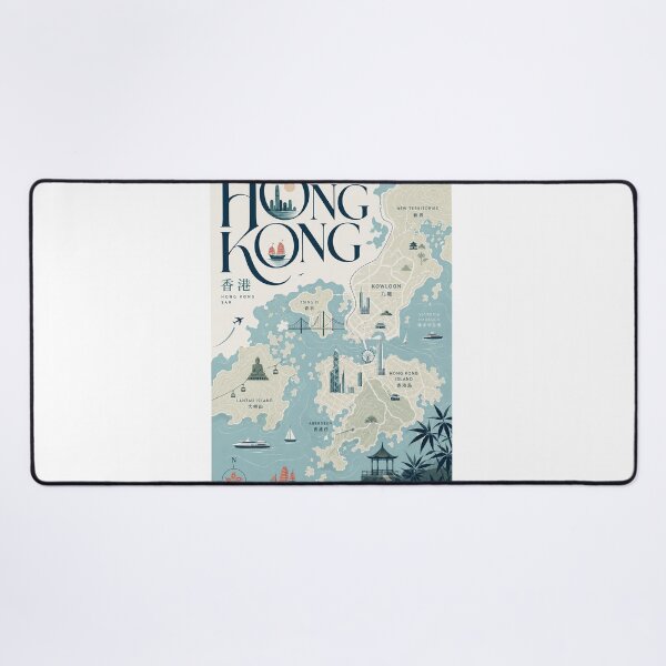 Item preview, Hong Kong Harbour, Kowloon and Island Landmarks designed and sold by Aryabek.