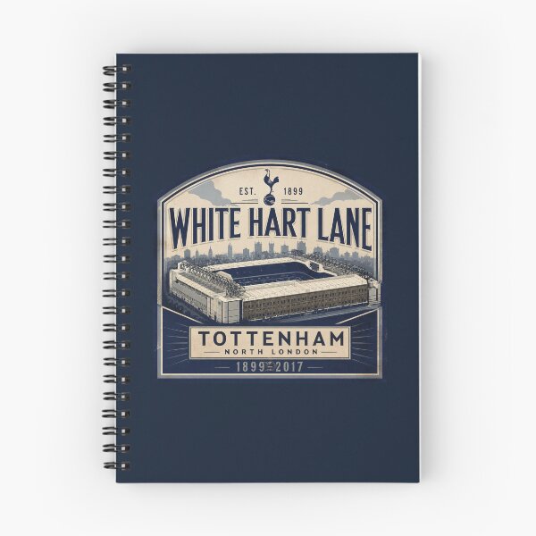 Artikelvorschau, Historisches Wappen des White Hart Lane Stadions – Tottenham Hotspur, Nordlondon (1899–2017) entworfen und verkauft von Apex & Anthem .