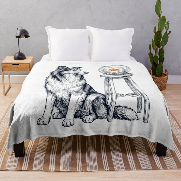 Item preview, Vintage Collie with Goldfish Dog Lover designed and sold by dian-rody-crest.