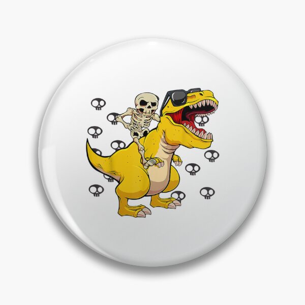 Item preview, skeleton riding dinosaur lazy halloween costume funny t rex designed and sold by TrentonJay2.