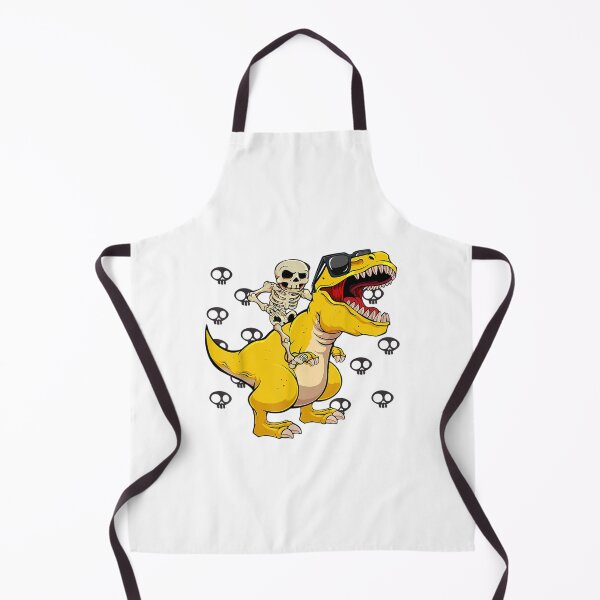 Item preview, skeleton riding dinosaur lazy halloween costume funny t rex designed and sold by TrentonJay2.