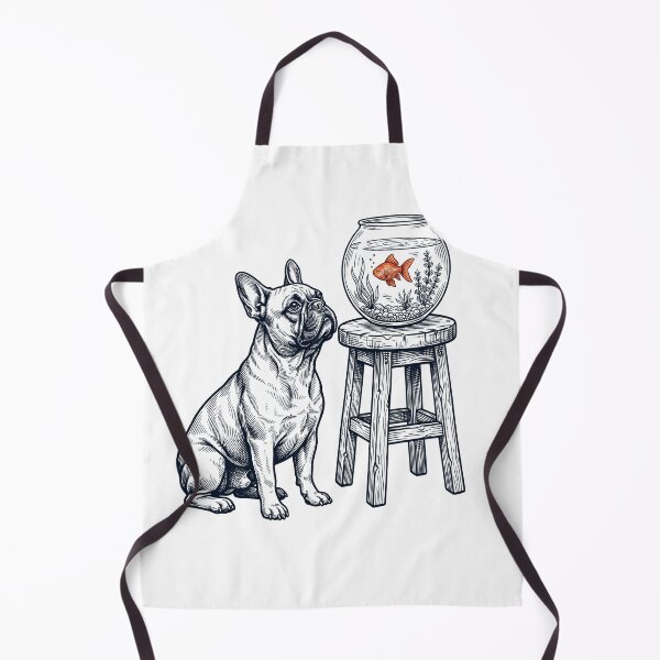 Item preview, Vintage French Bulldog with Goldfish Dog Lover designed and sold by dian-rody-crest.