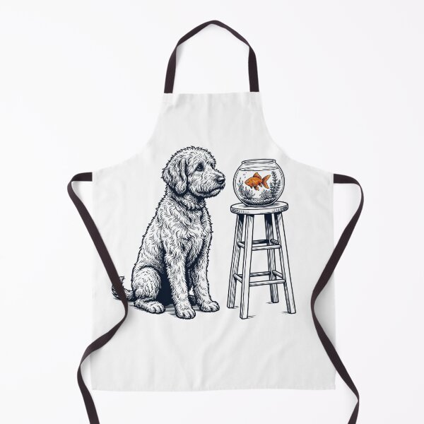 Item preview, Vintage Goldendoodle with Goldfish Dog Lover designed and sold by dian-rody-crest.