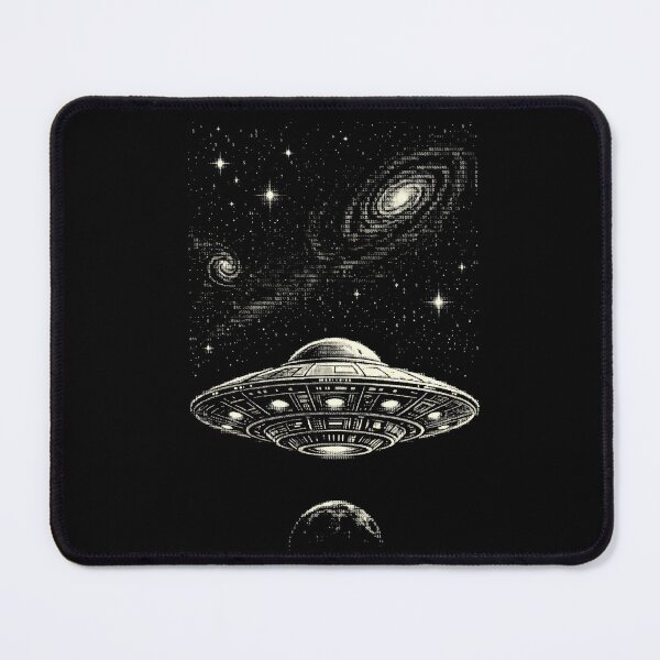 Item preview, Ascii UFO Flying Saucer Space Galaxy Art designed and sold by d247.