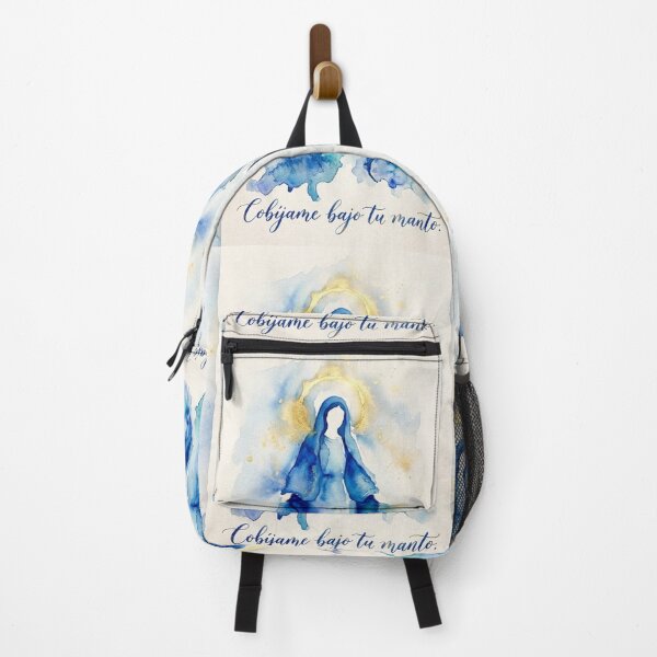 Item preview, Virgin Mary Watercolor Shelter Me Under Your Mantle designed and sold by MantoSagrado.