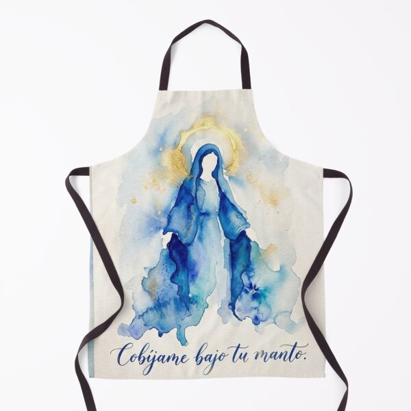 Item preview, Virgin Mary Watercolor Shelter Me Under Your Mantle designed and sold by MantoSagrado.