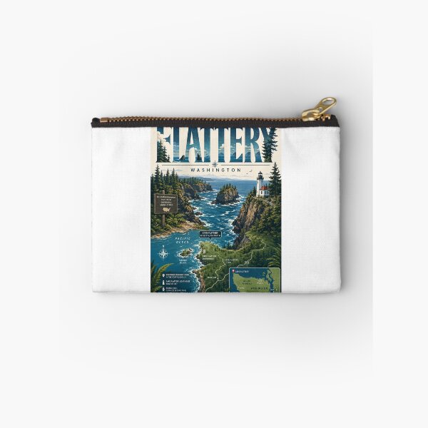 Item preview, Cape Flattery Washington with Olympic Peninsula and Pacific Coast designed and sold by Aryabek.