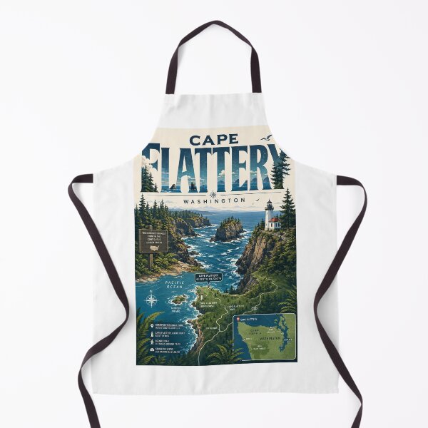 Item preview, Cape Flattery Washington with Olympic Peninsula and Pacific Coast designed and sold by Aryabek.