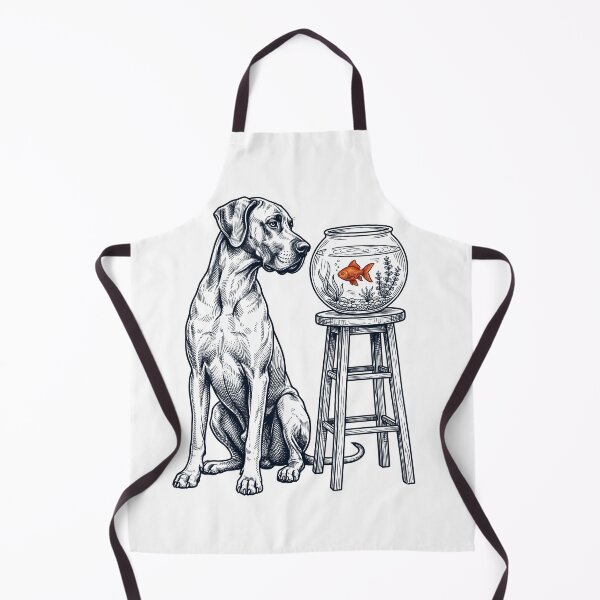 Item preview, Vintage Great Dane with Goldfish Dog Lover designed and sold by dian-rody-crest.